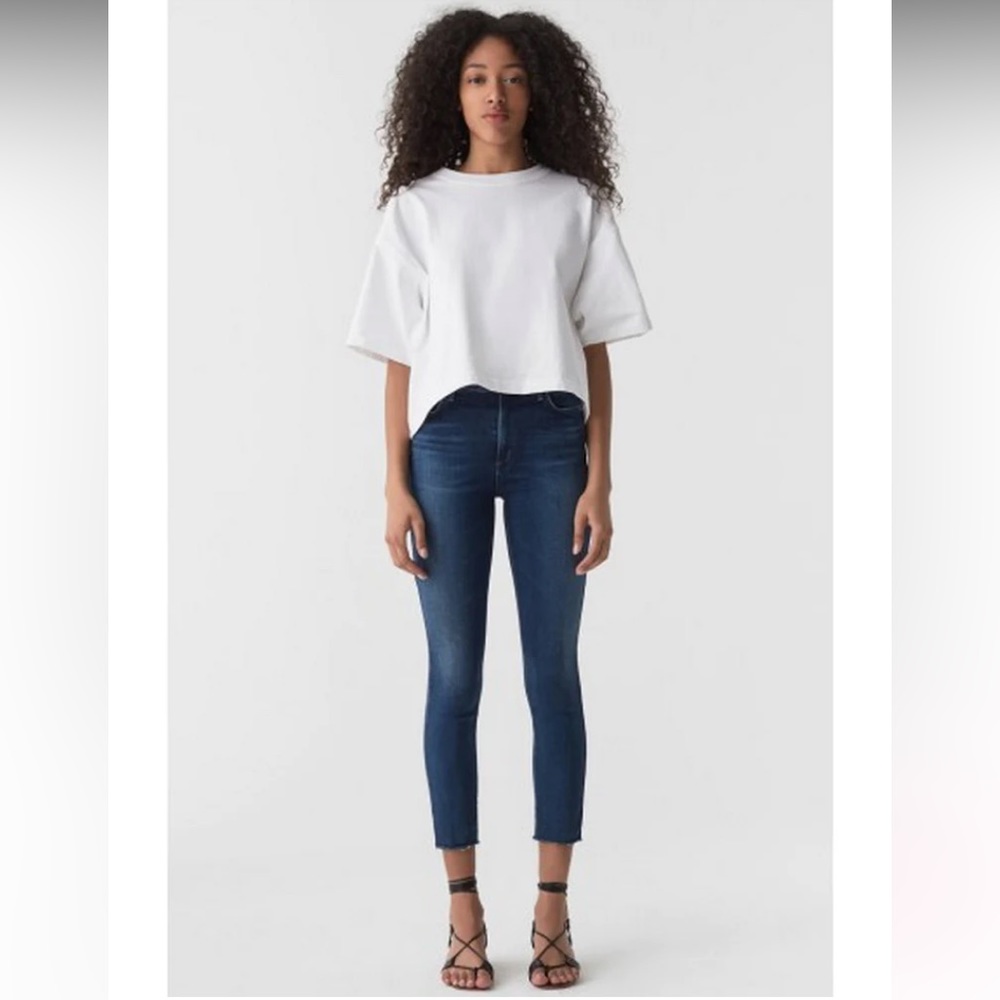 AGOLDE Sophie High Rise Skinny Jean With Raw Hem